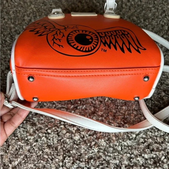 VINTAGE Von Dutch Orange and White Women's Bag!! - Picture 3 of 7